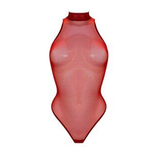 NWT Bordelle Open Back Bodysuit - Red - MED